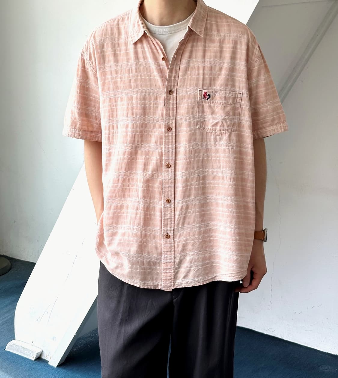 Design stitch point H/S shirt 상품이미지9