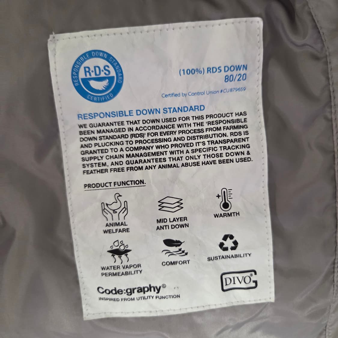 코드그라피 덕다운 패딩 상품이미지3