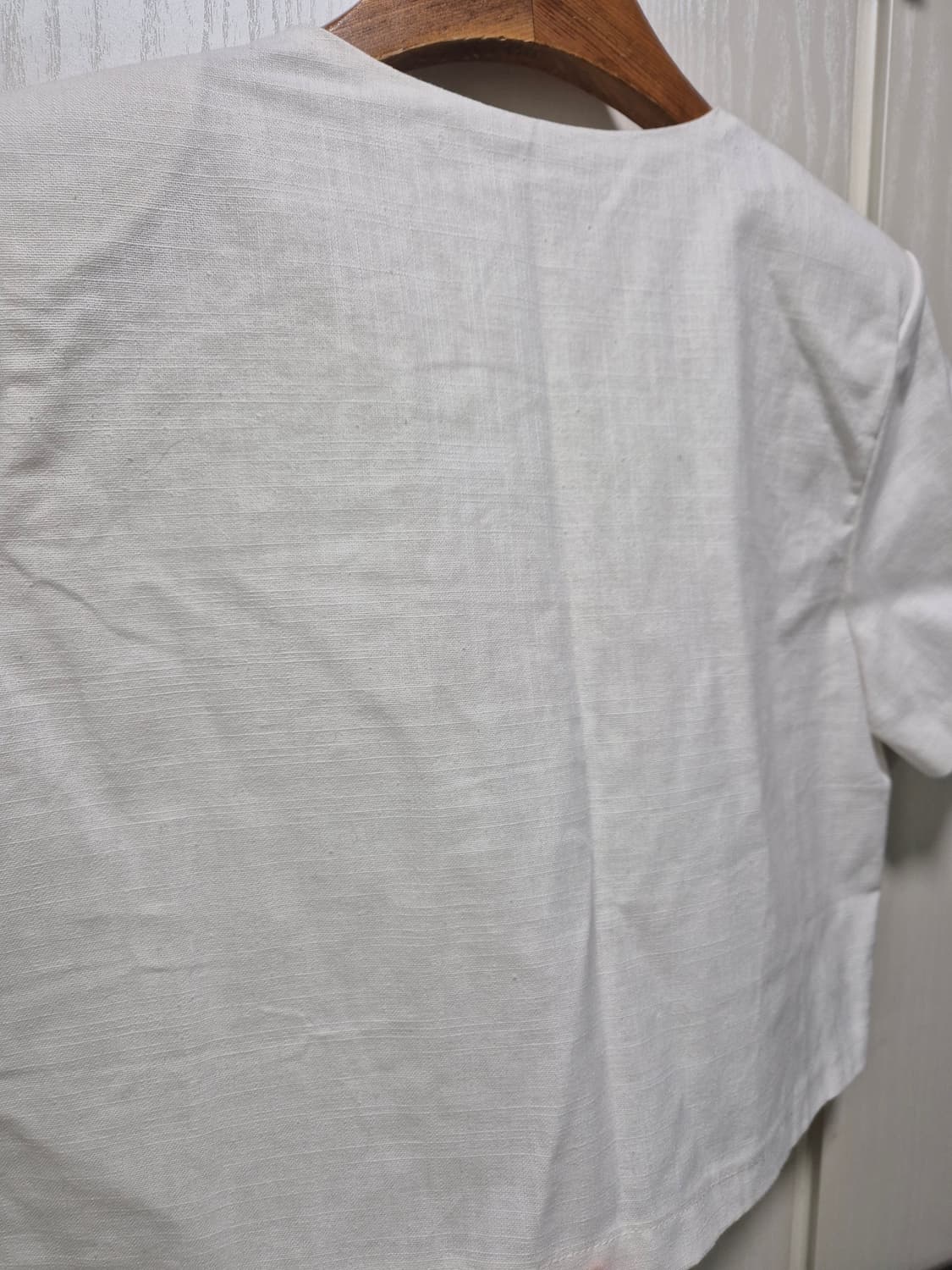 빈티지 화이트 린넨 자켓 상품이미지7