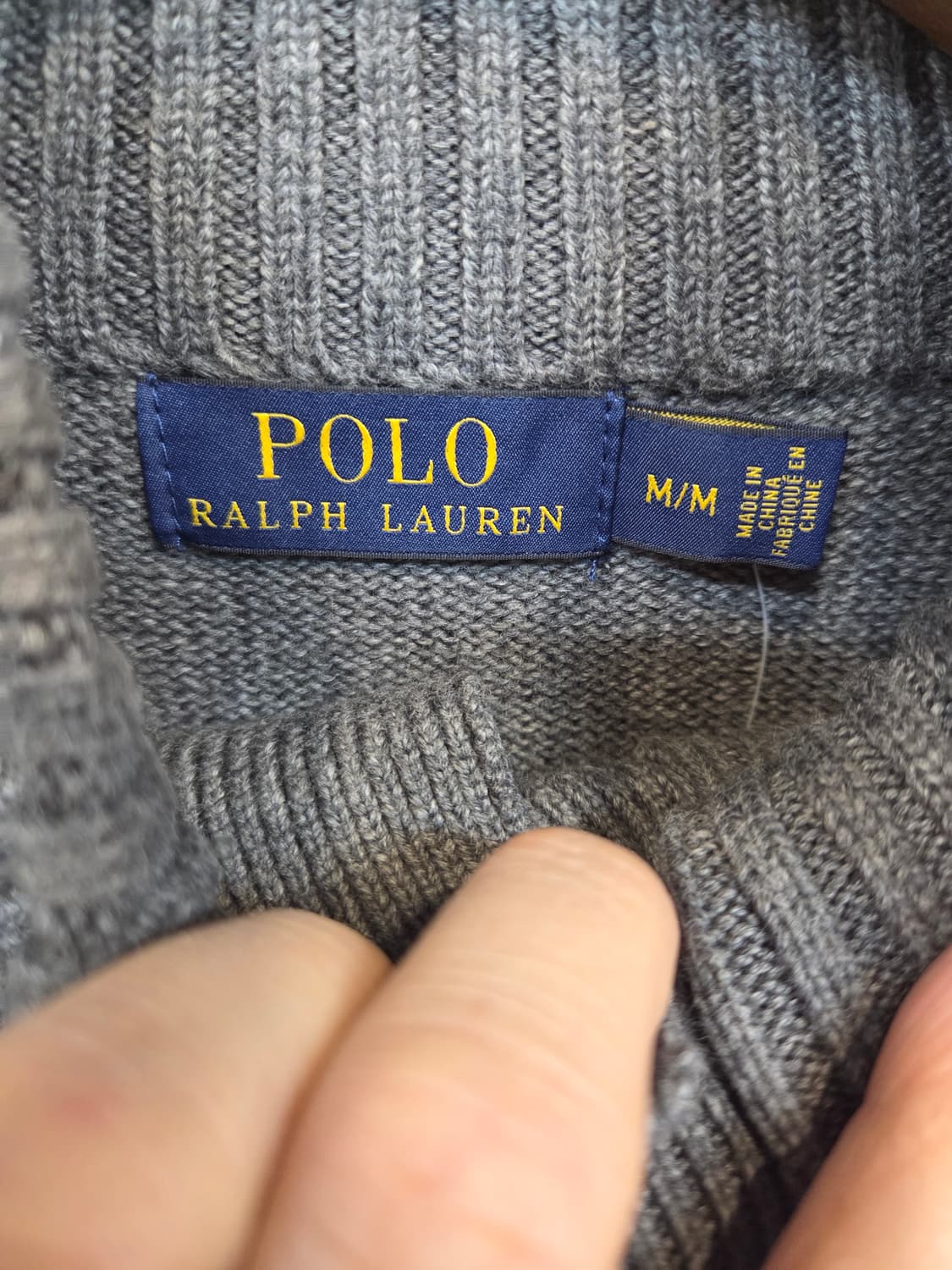 폴로랄프로렌 하프버튼 니트 m 상품이미지3