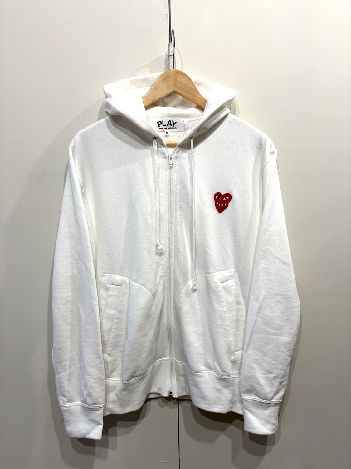 꼼데가르송 더블 와펜 후드집업 상품이미지3