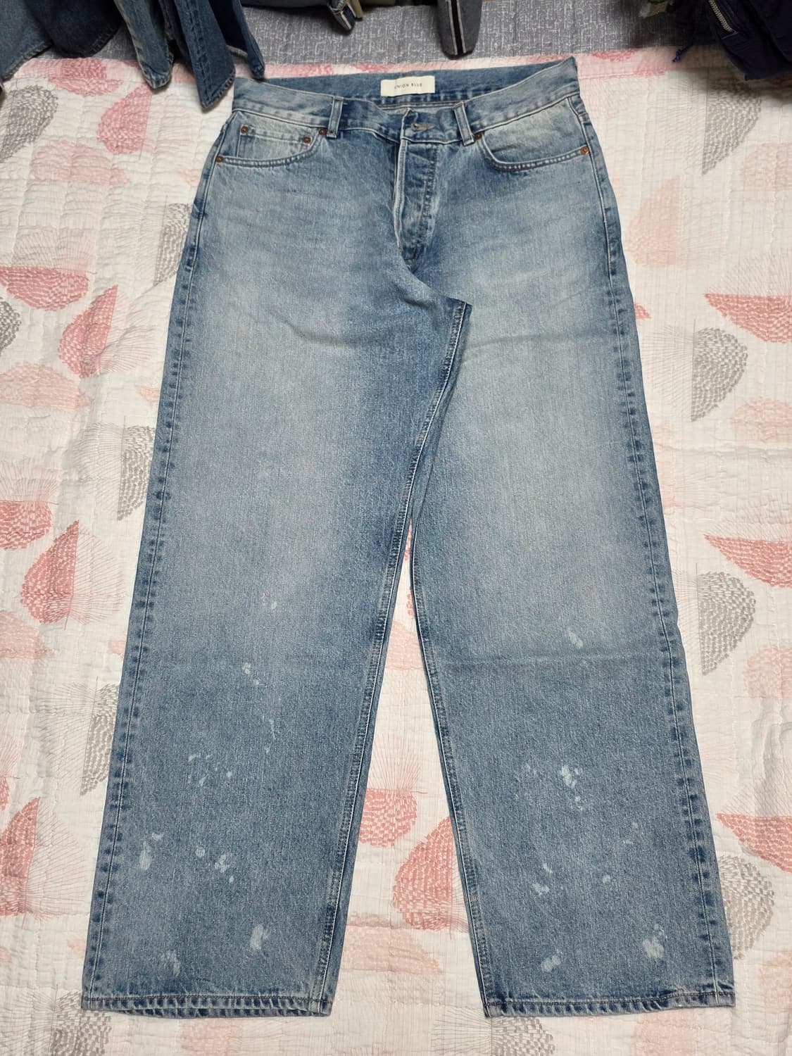 유니온블루 와이드 셀비지 데님팬츠 32 상품이미지1