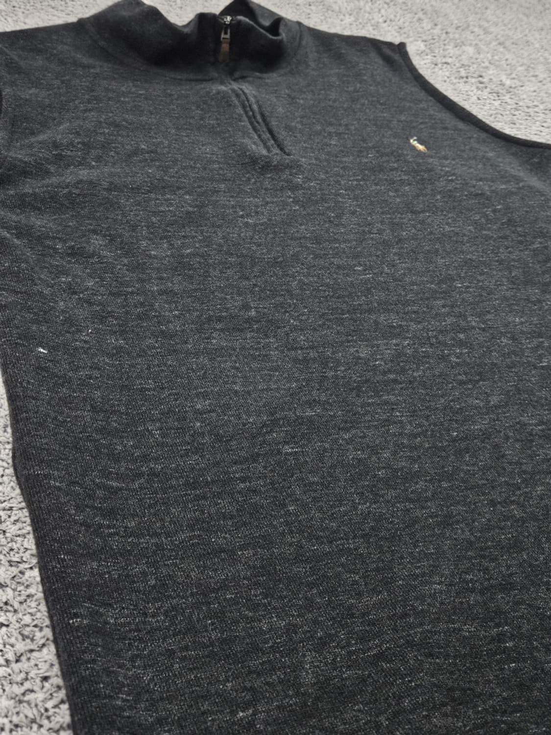 폴로랄프로렌 커팅커스텀 코튼 하프 니트집업 베스트 (4XL)/ 10508 상품이미지6