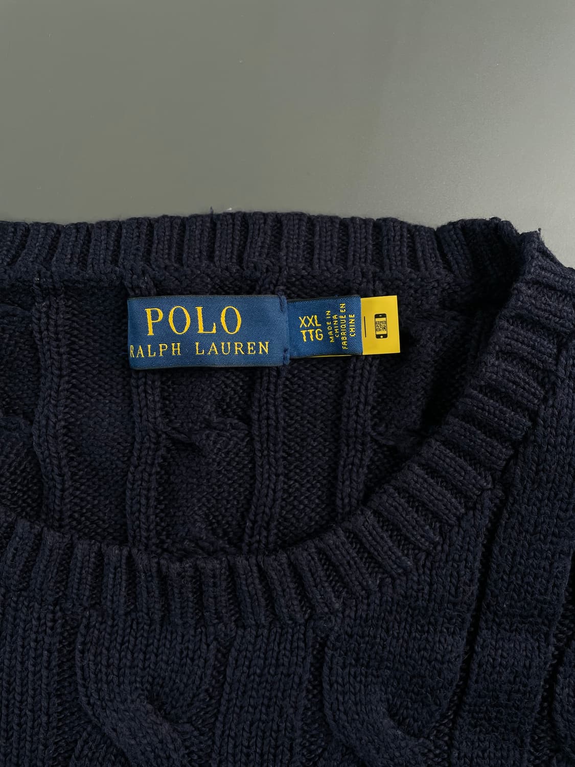[XXL] 폴로 랄프로렌 코튼 케이블 꽈배기 니트 스웨터 QR인증 상품이미지8