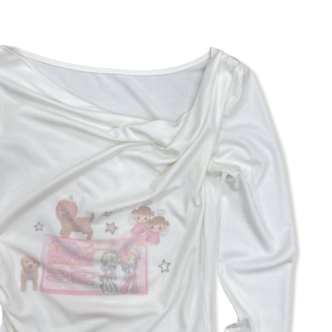 Girls Archive White Off-Shoulder Top 상품이미지3