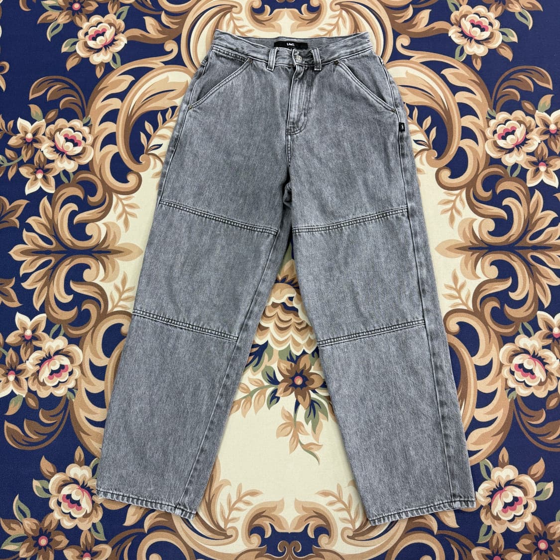 (S)엘엠씨 LMC 더블니 데님팬츠(그레이) 상품이미지1