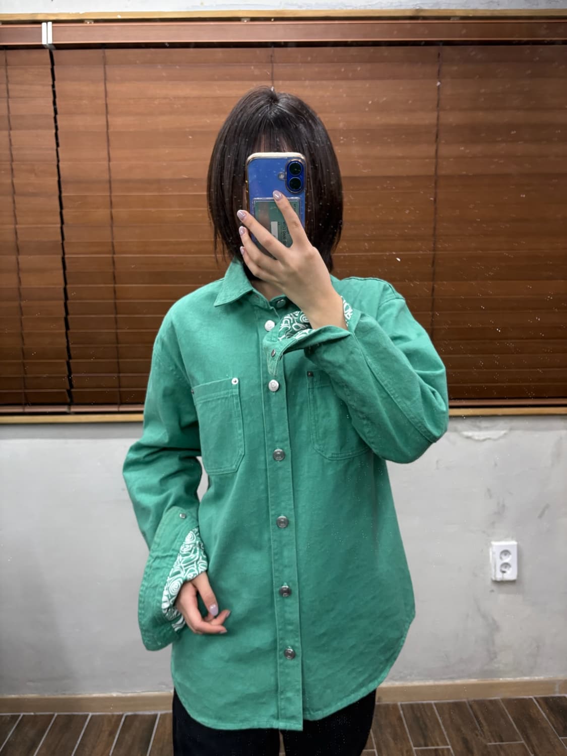 디올 x 숀스테이시 데님 워크셔츠 상품이미지3