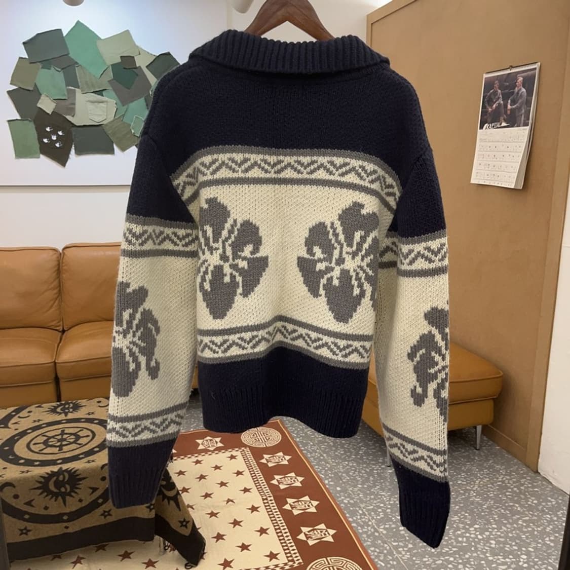 락케이크 플라워 코위찬 니트 뜨개 가디건 S C08581 상품이미지4