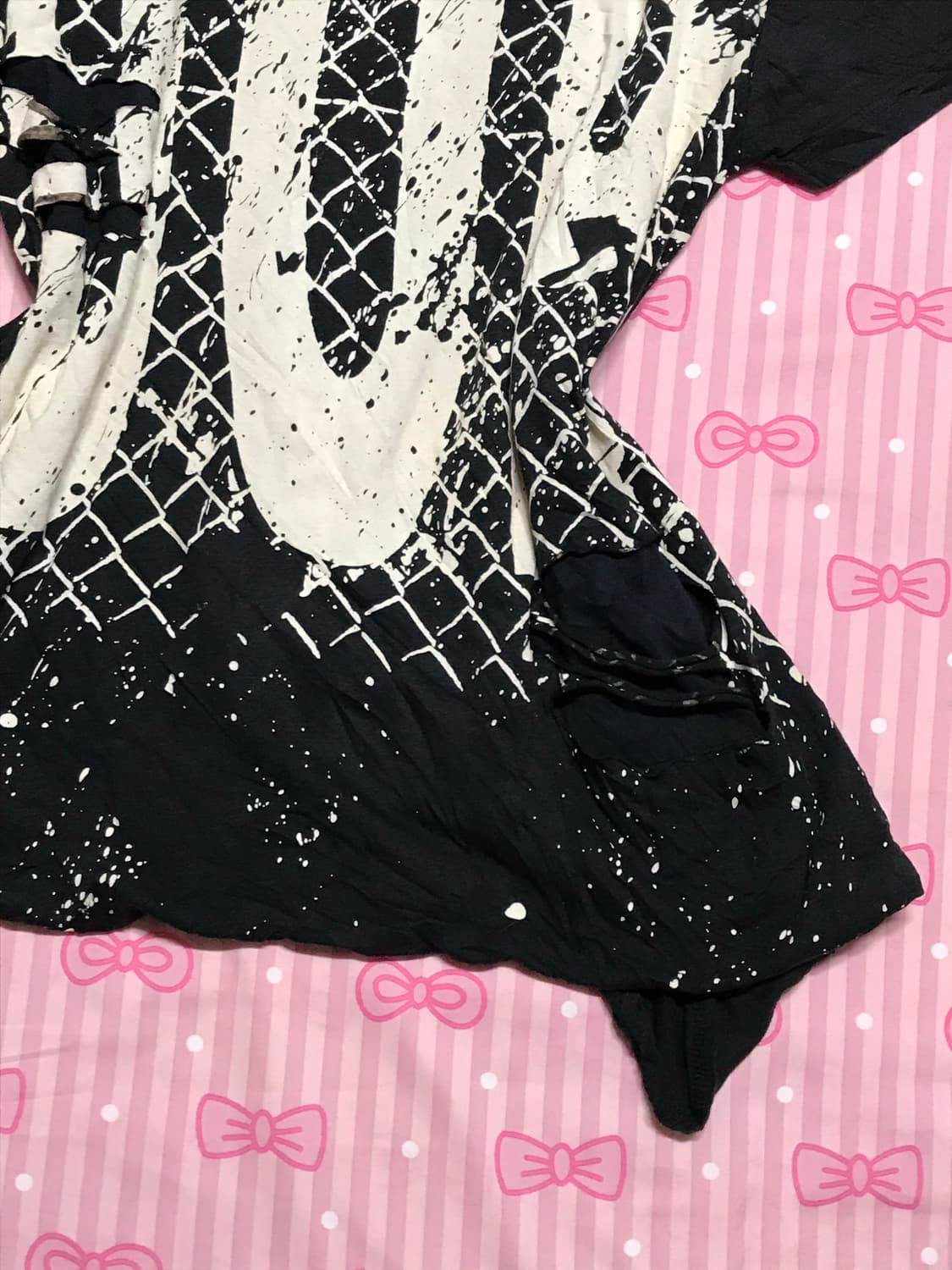 롹펑크 프린팅 레어이드 티 펑크 y2k 고딕 상품이미지3