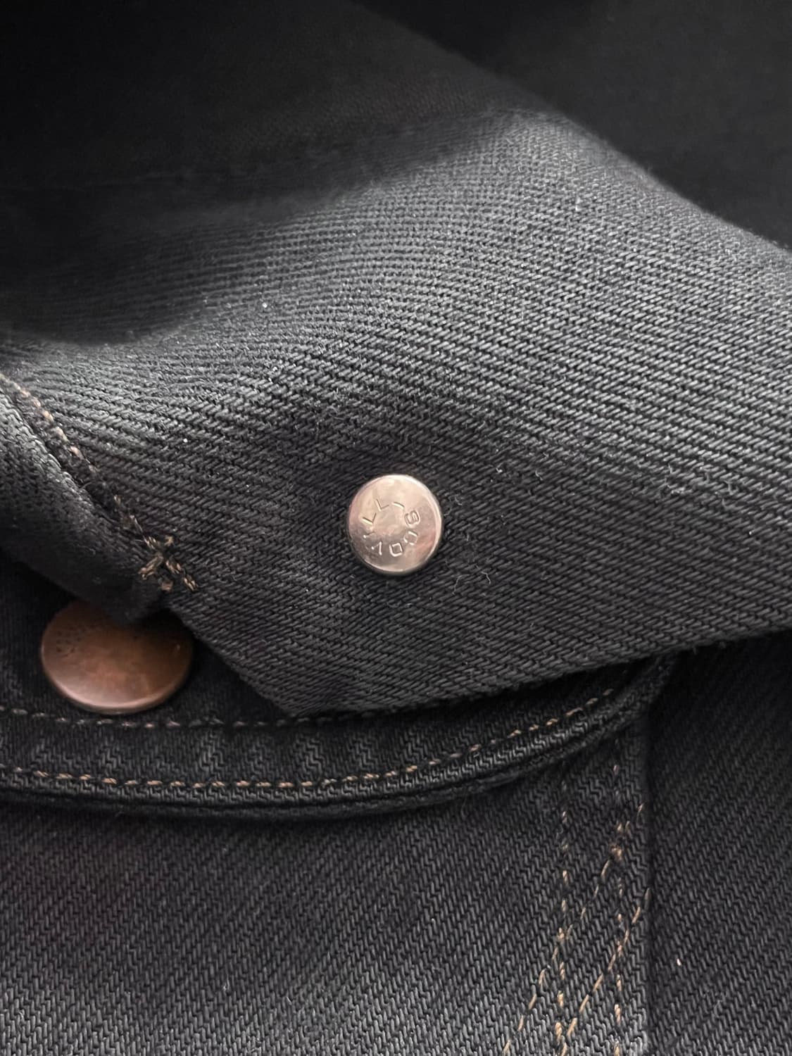 빈티지 랭글러 124MJ 데님 자켓 블랙 상품이미지6