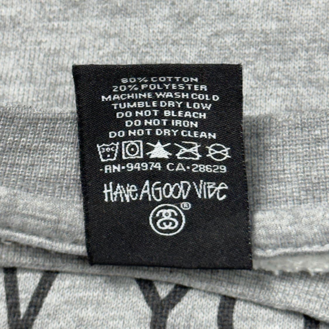 (S) 00s 스투시 월드투어 맨투맨 그레이 상품이미지6