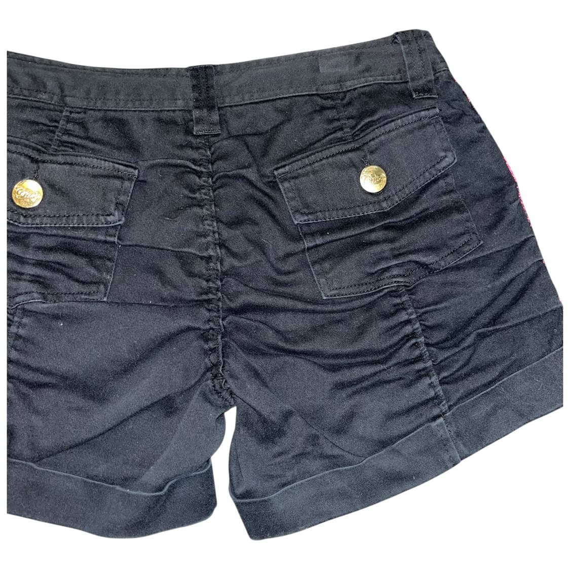 W.A.Z.P 셔링 스터드 사이드 핑크레이스 반바지 갸루y2k펑크 상품이미지4