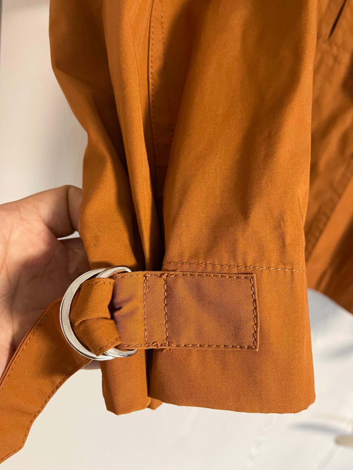 이자벨 마랑 코튼 벨티드 자켓 오렌지 38 (허리 벨트 없음) 상품이미지2