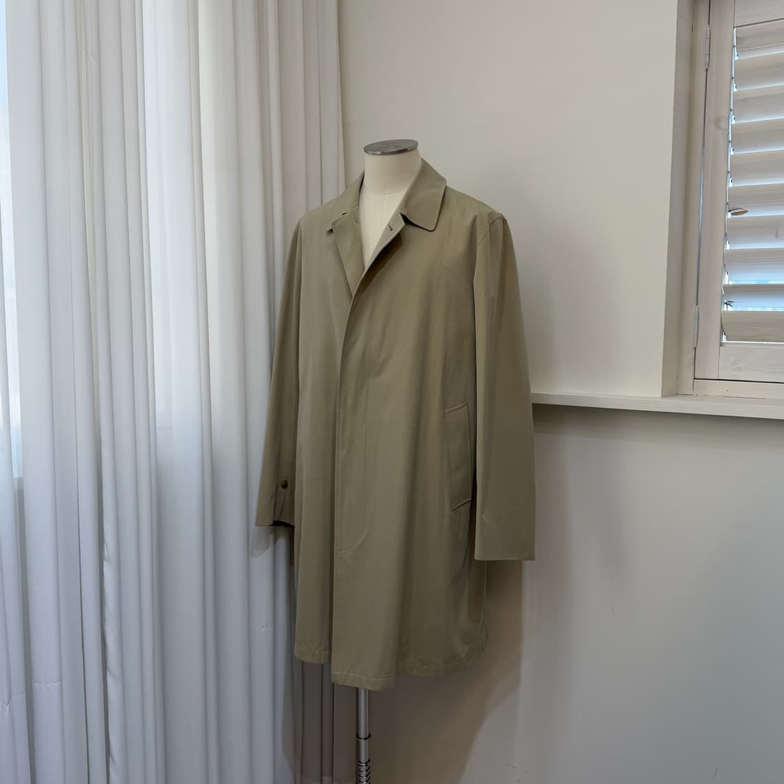 Burberry London 면 100% 발마칸 코트 상품이미지5