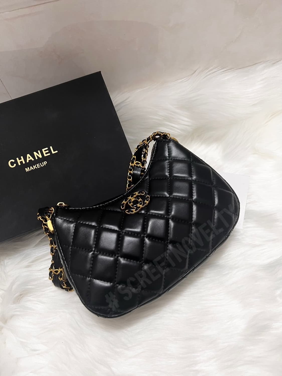 샤넬뷰티 램스킨 골드체인 호보백 퀄팅 숄더백 VIP 상품이미지2