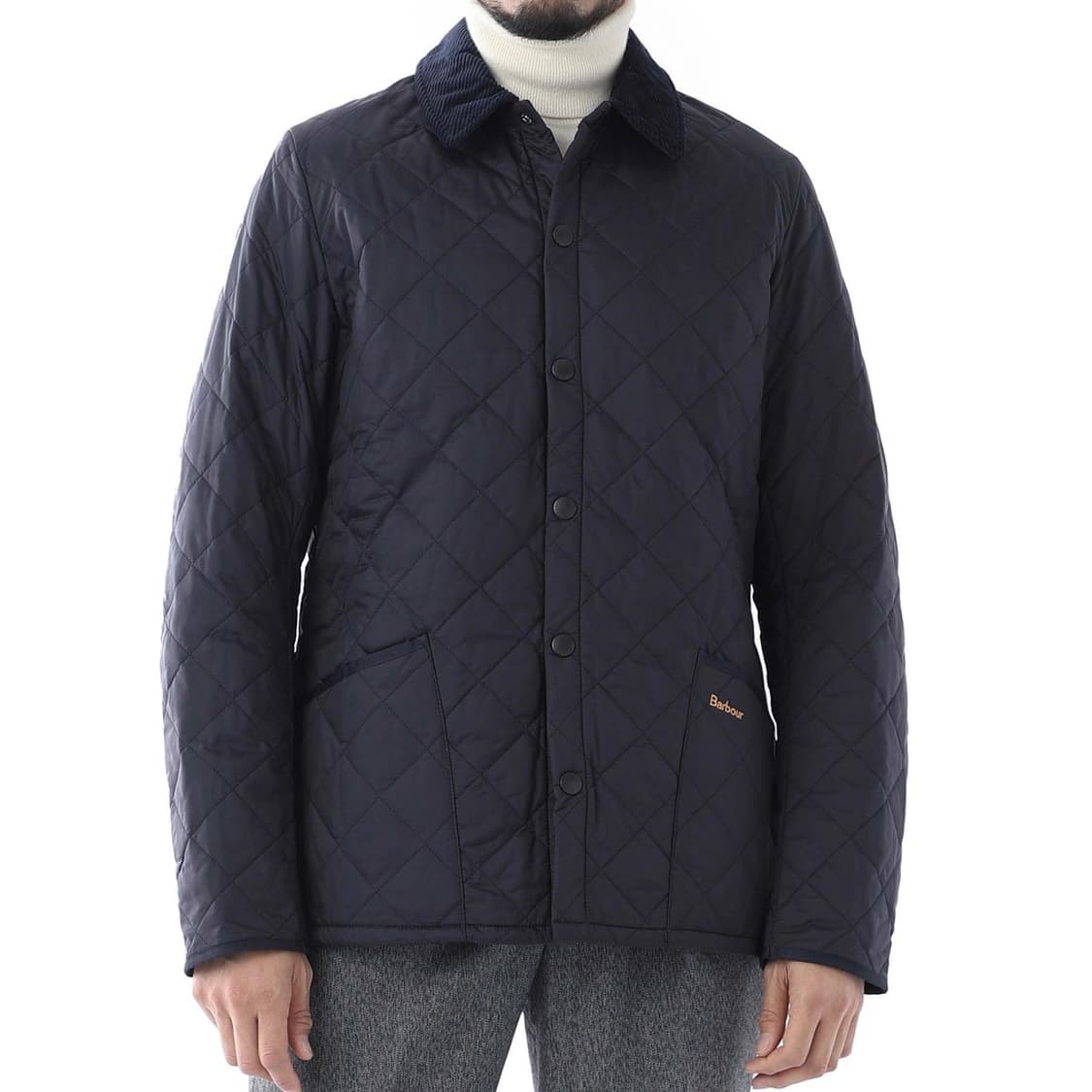 바버 퀼팅 리데스데일 자켓 (네이비m) 상품이미지2