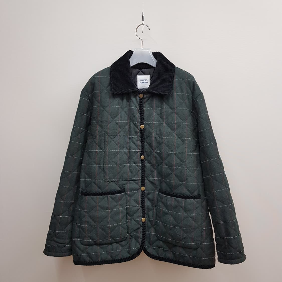 스튜디오 톰보이 2021 체크 퀼팅 자켓  F사이즈 상품이미지1