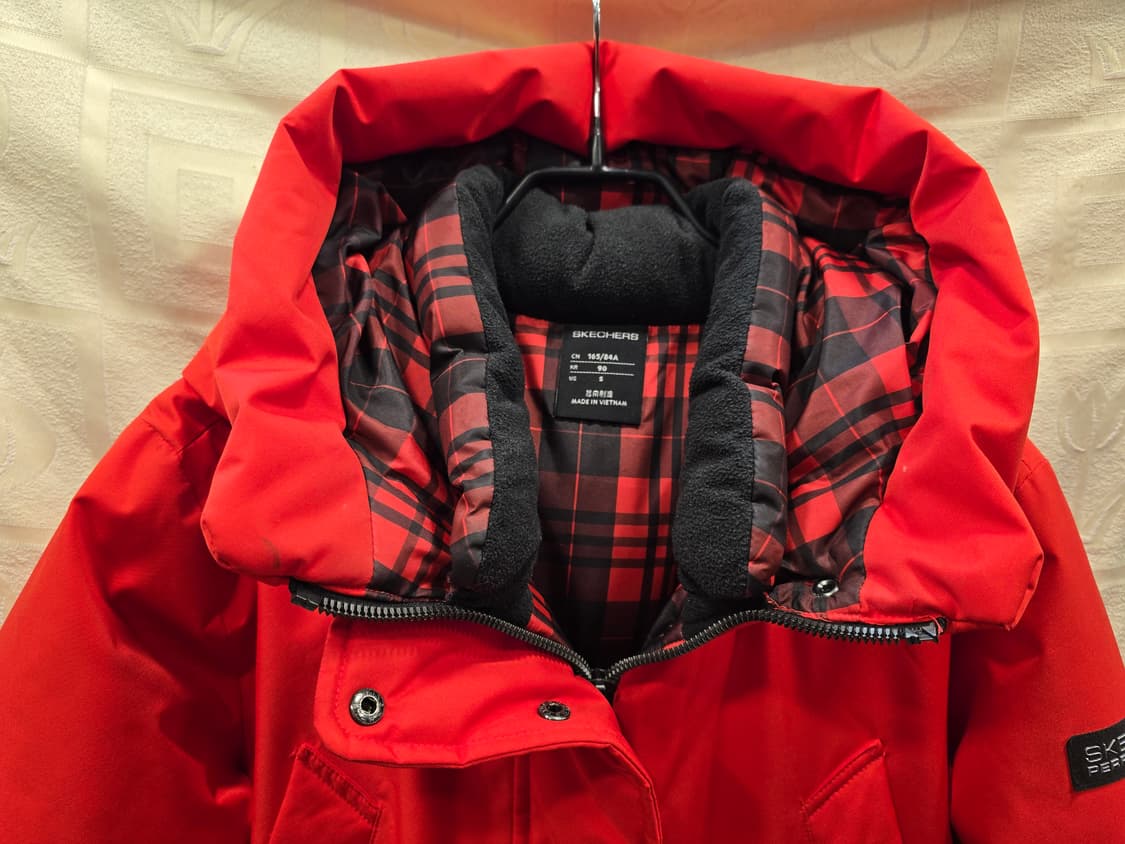 거의새거) 스케쳐스 남여공용 레드 롱패딩 90~95 상품이미지3