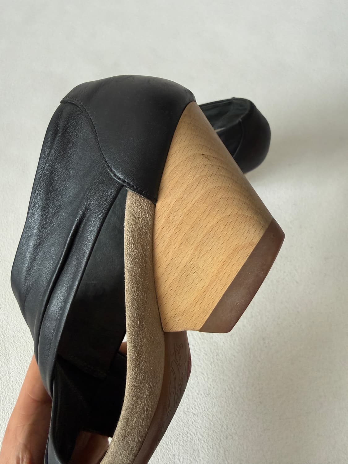 [EU36]캠퍼(CAMPER) 레더 우드굽 웨지힐 상품이미지6