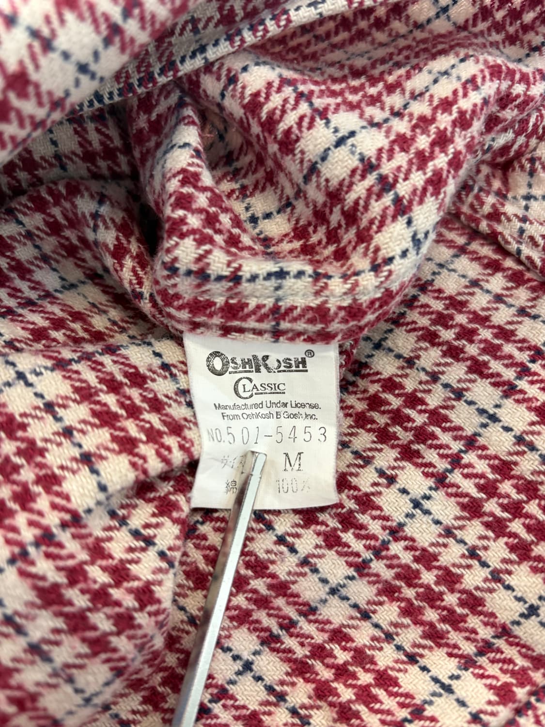 Oshkosh 빈티지 체크 플란넬 셔츠 상품이미지6