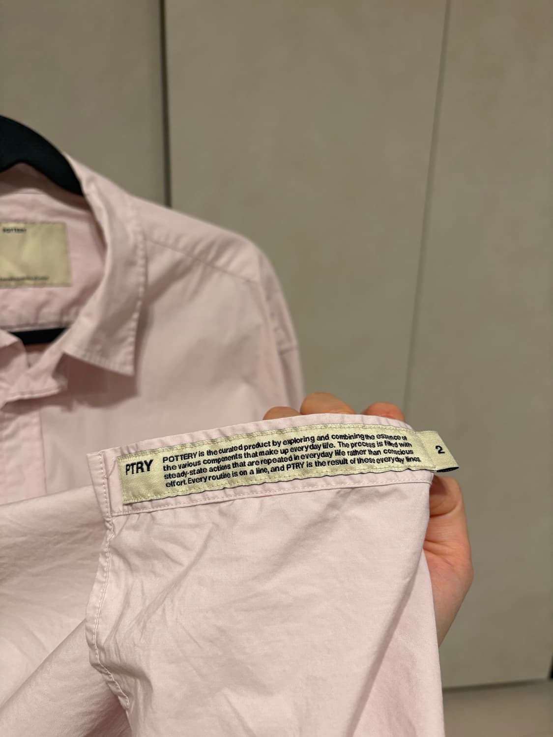 포터리 컴포트 셔츠 핑크 사이즈 2 상품이미지7