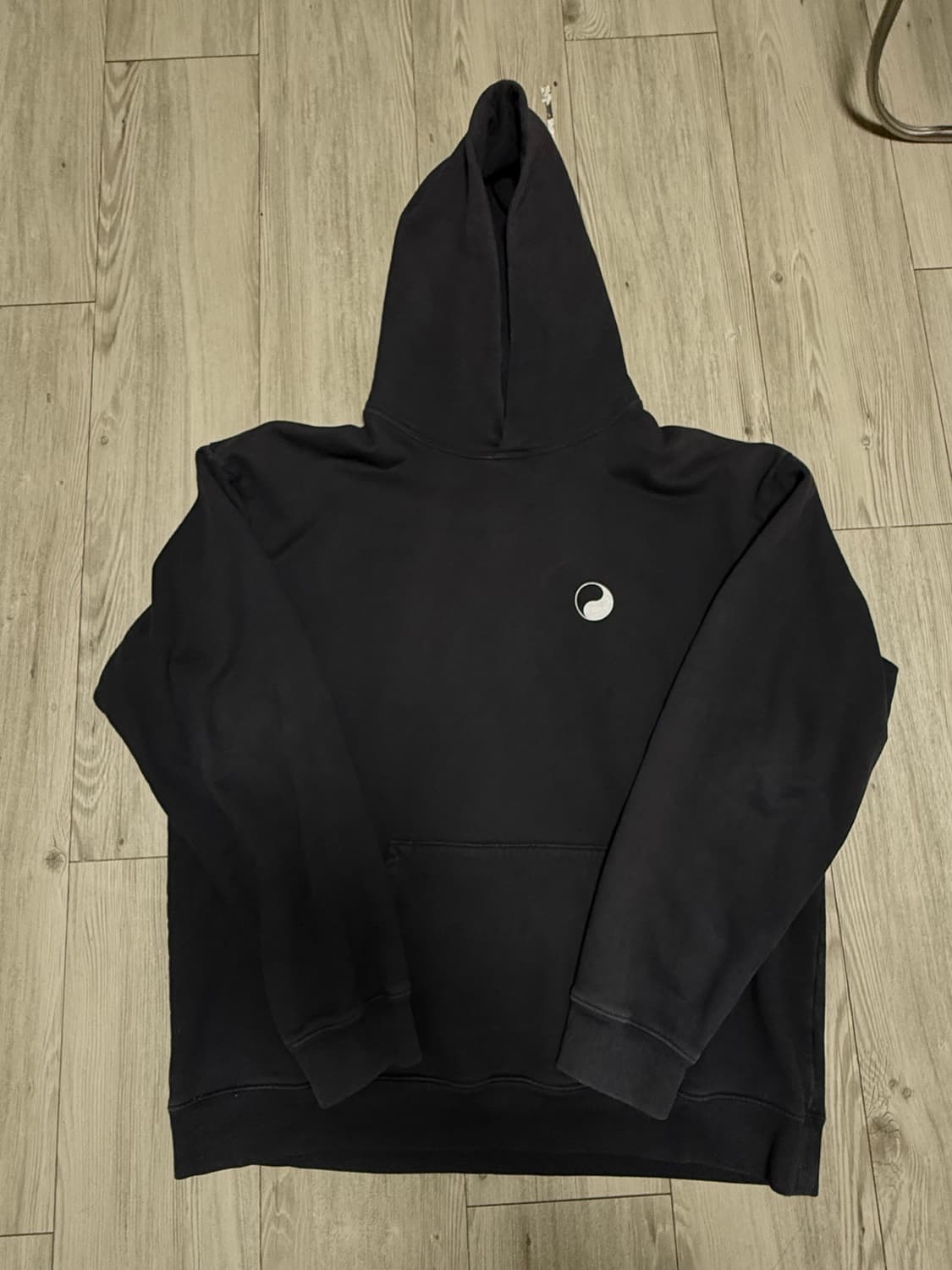 스투시 아워레가시 음양 피그먼트 다이드 후드 블랙 XL 상품이미지1