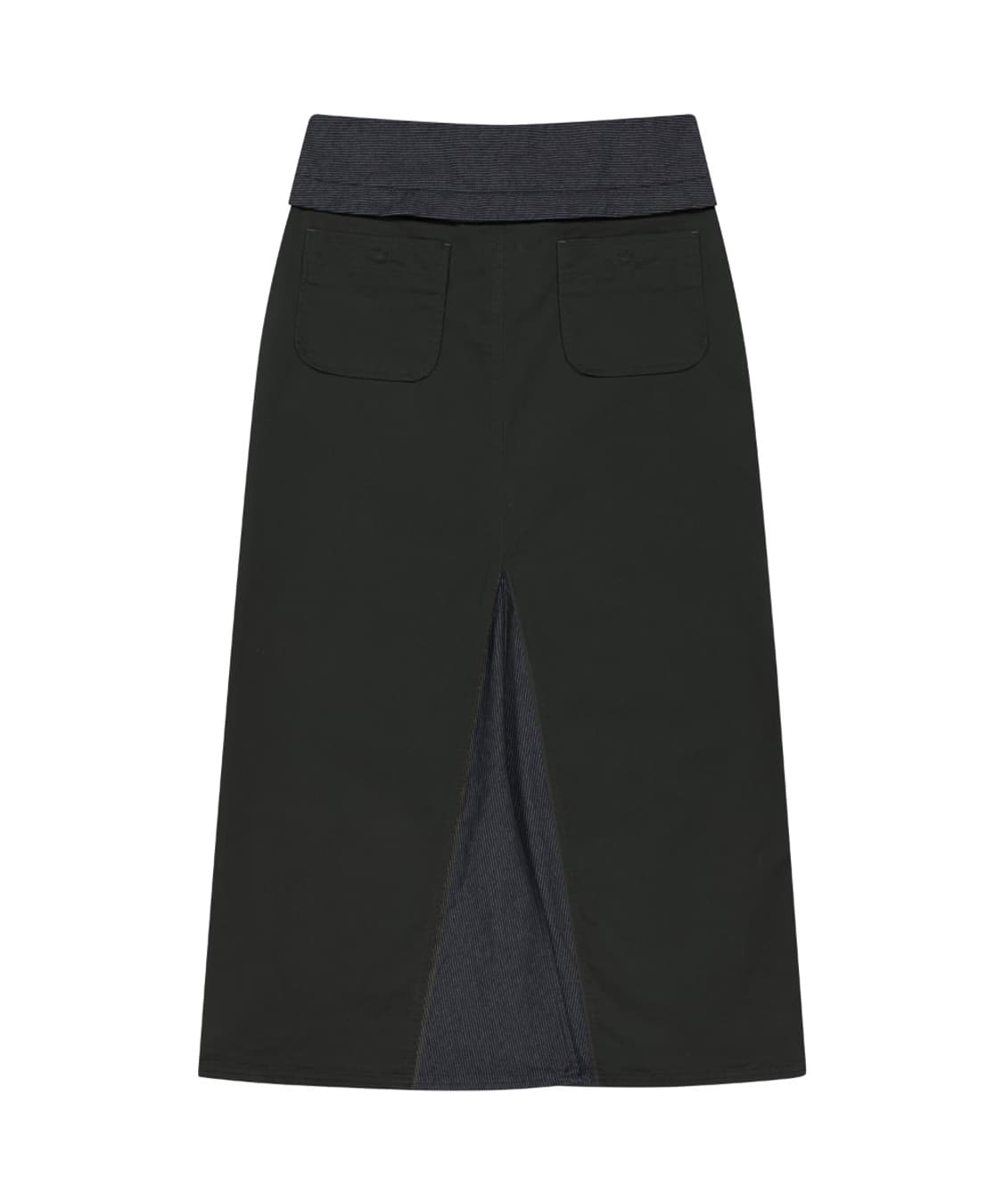 웨이스트 판넬 스커트 차콜 1사이즈 상품이미지2