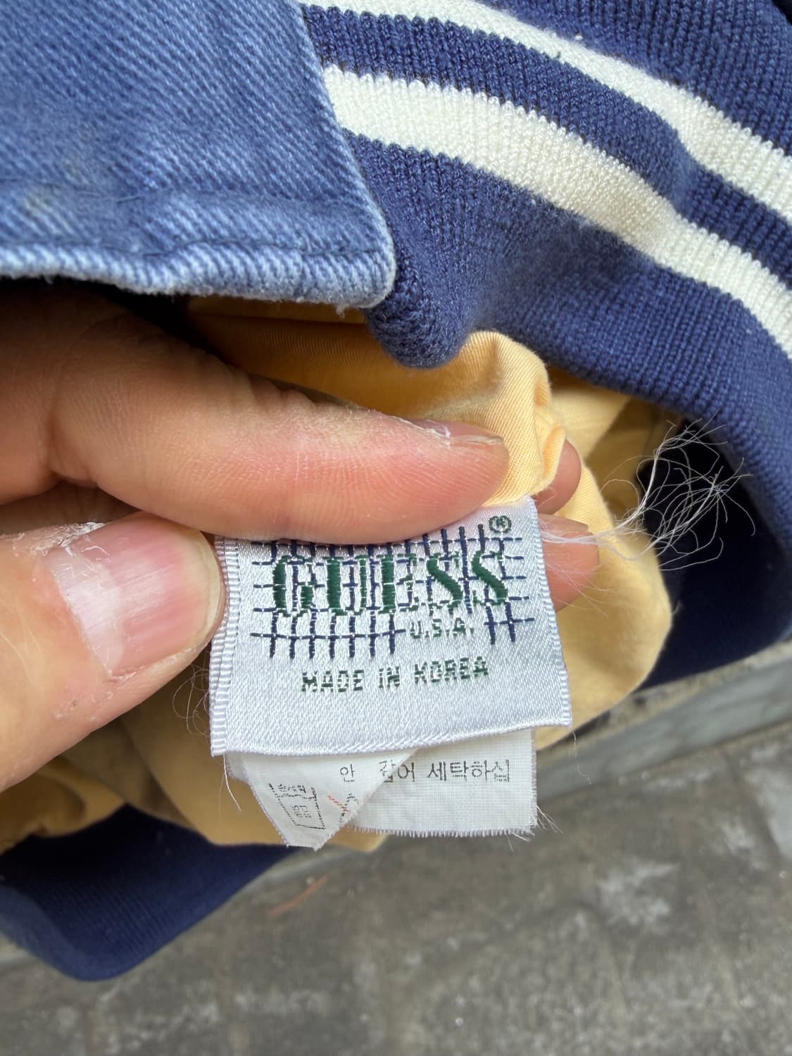 90s 올드게스 (두산) 바시티자켓 상품이미지5