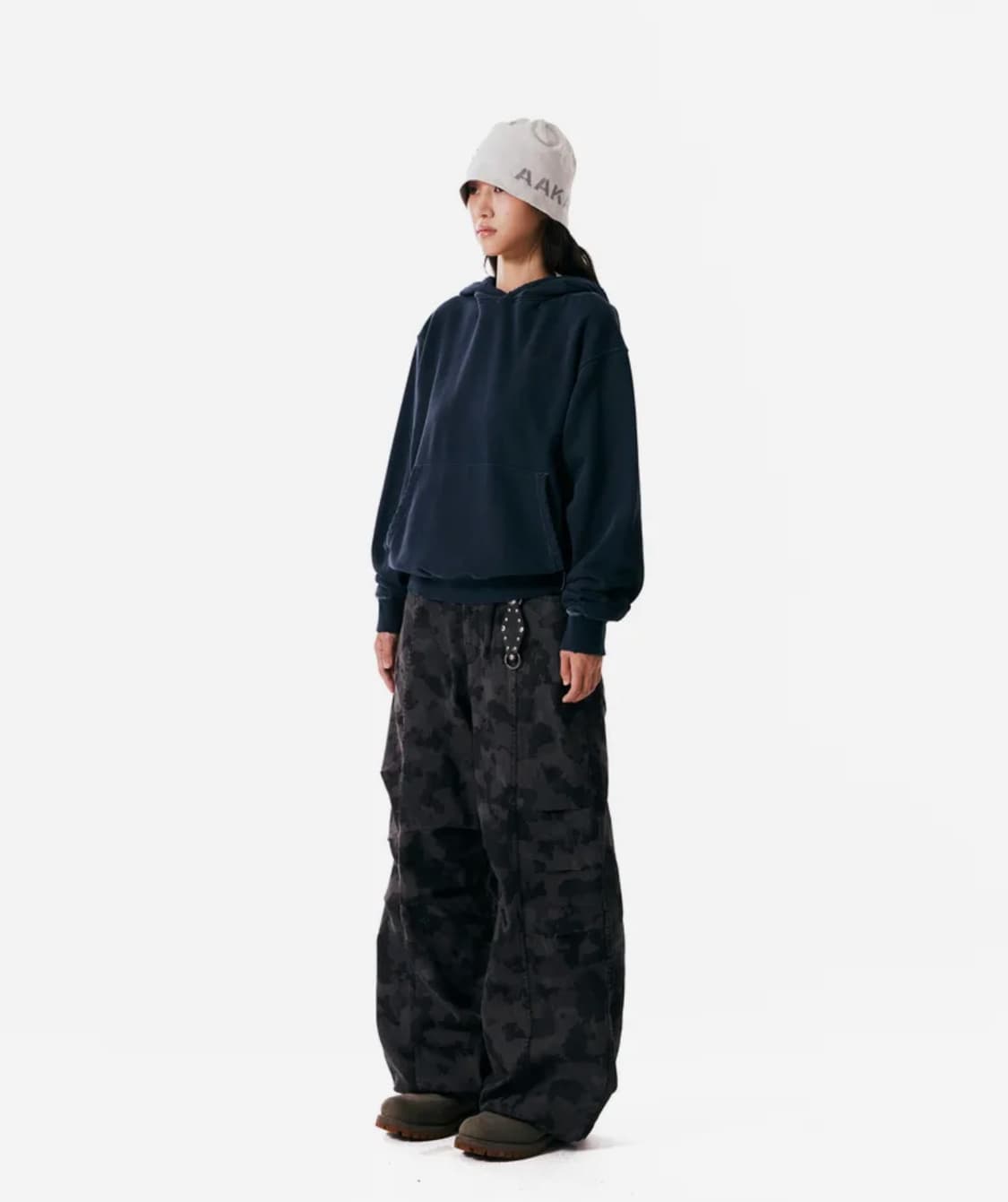 Knee Pin-tuck Camouflage Twill Pants 상품이미지5