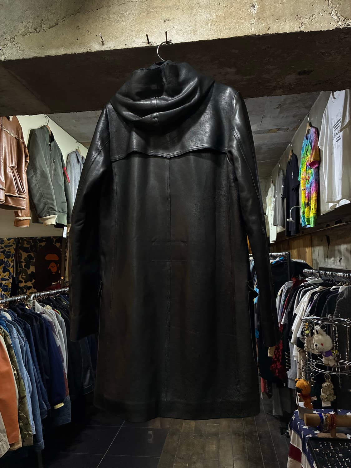 HAUTE 이테리제 말가죽 후드형 코트  상품이미지5