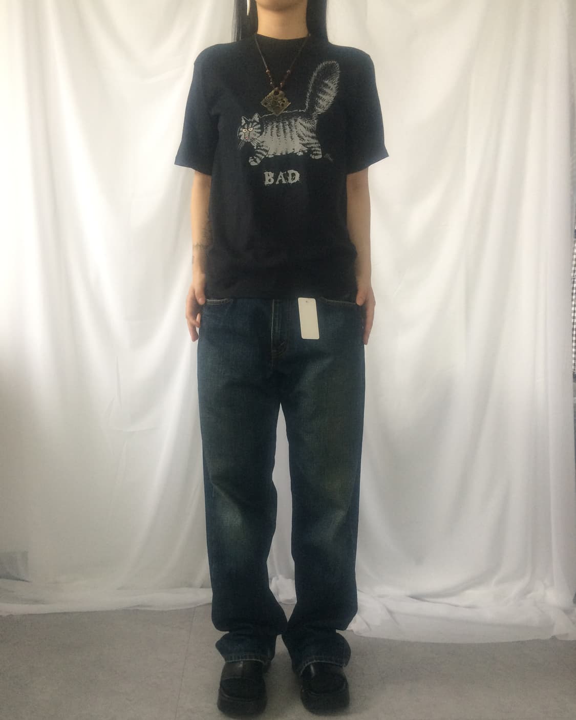 Cat printing t shirt 상품이미지6