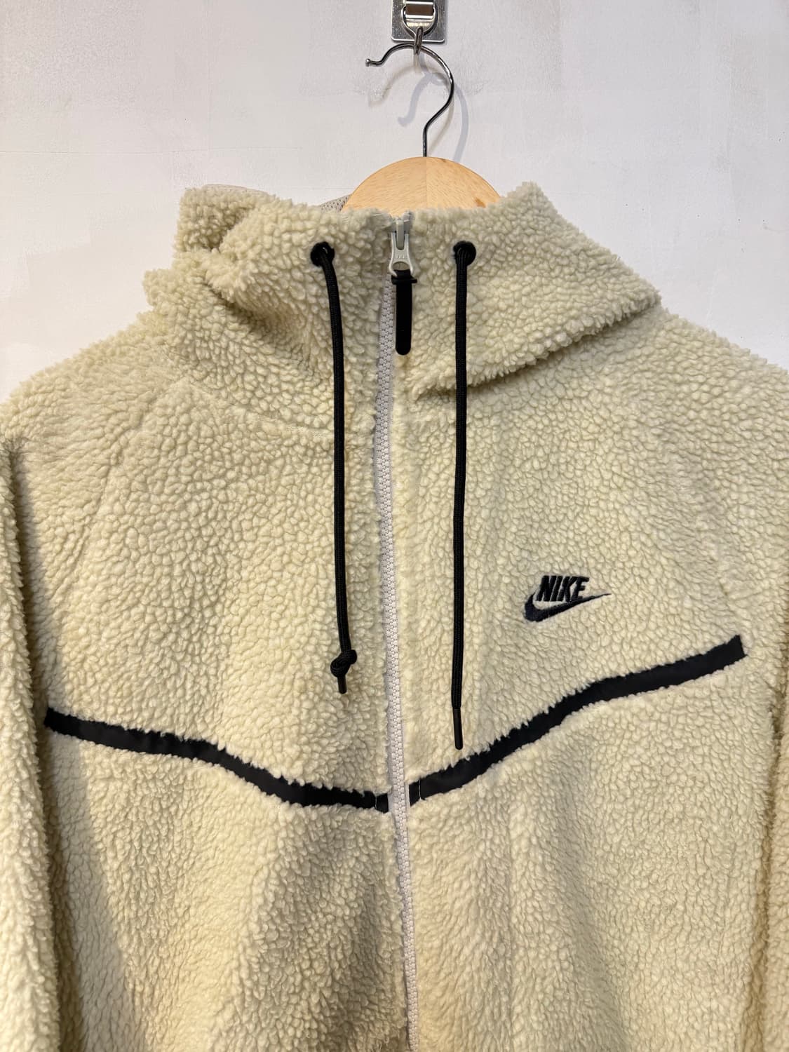 나이키 아이보리 플리스 후드집업 상품이미지2