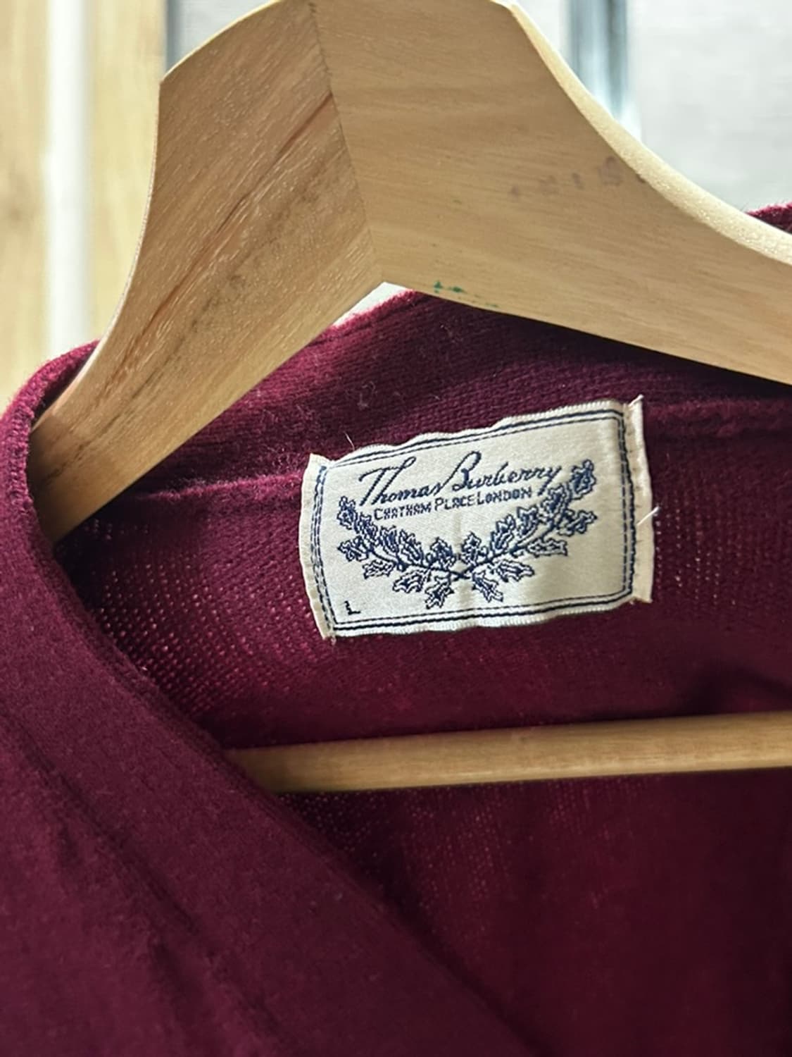 jpn thomas burberry 와인 가디건 상품이미지3