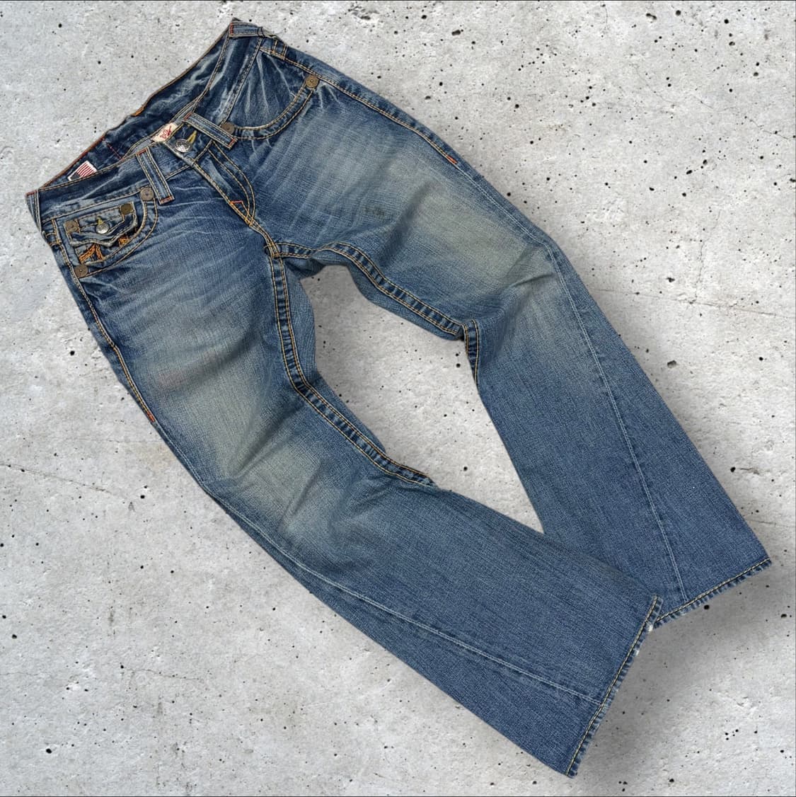 [28x34] 트루릴리젼 레인보우 조이 데님 팬츠 B837 상품이미지2