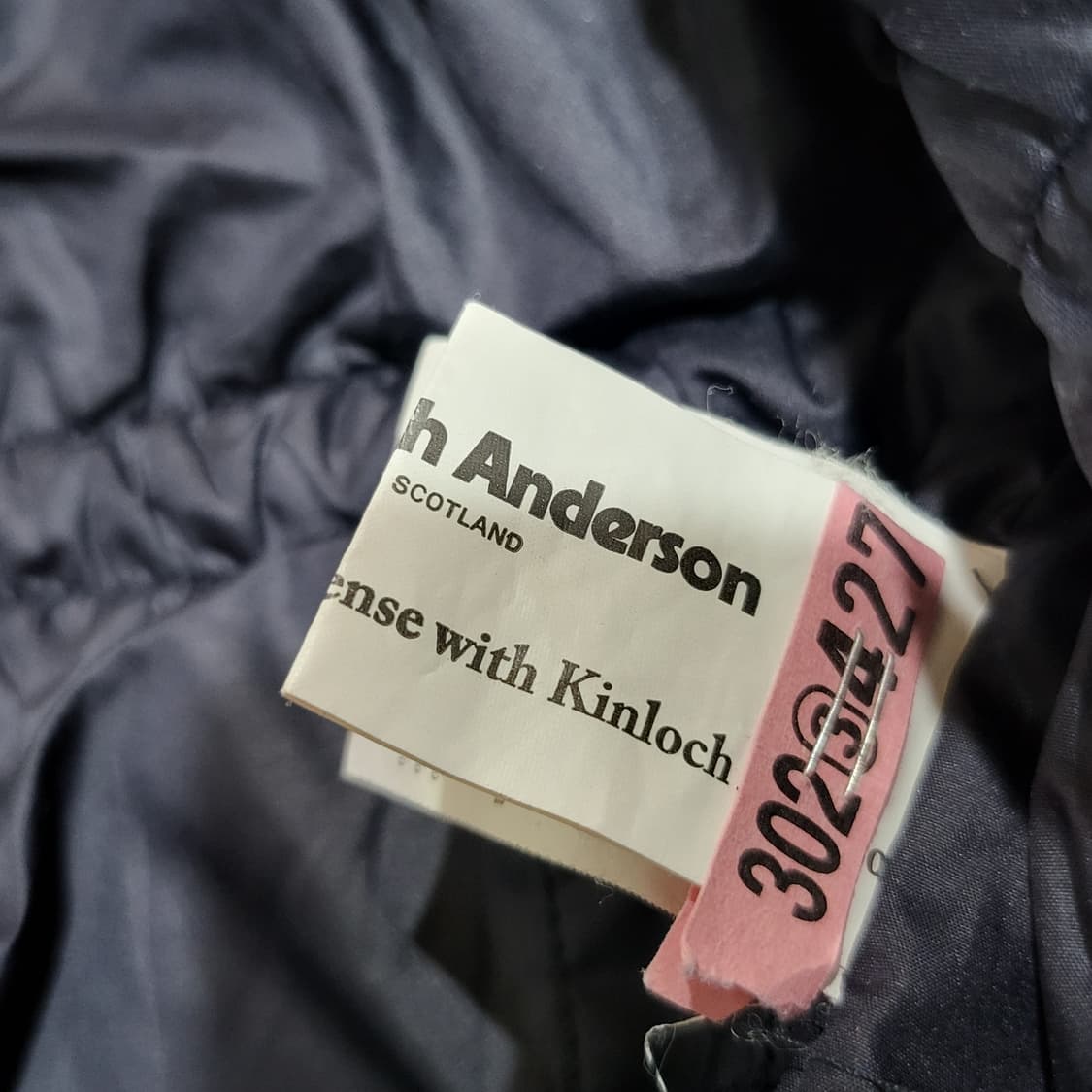 킨록 앤더슨 패딩 니트 집업 자켓 네이비 (77) 상품이미지5