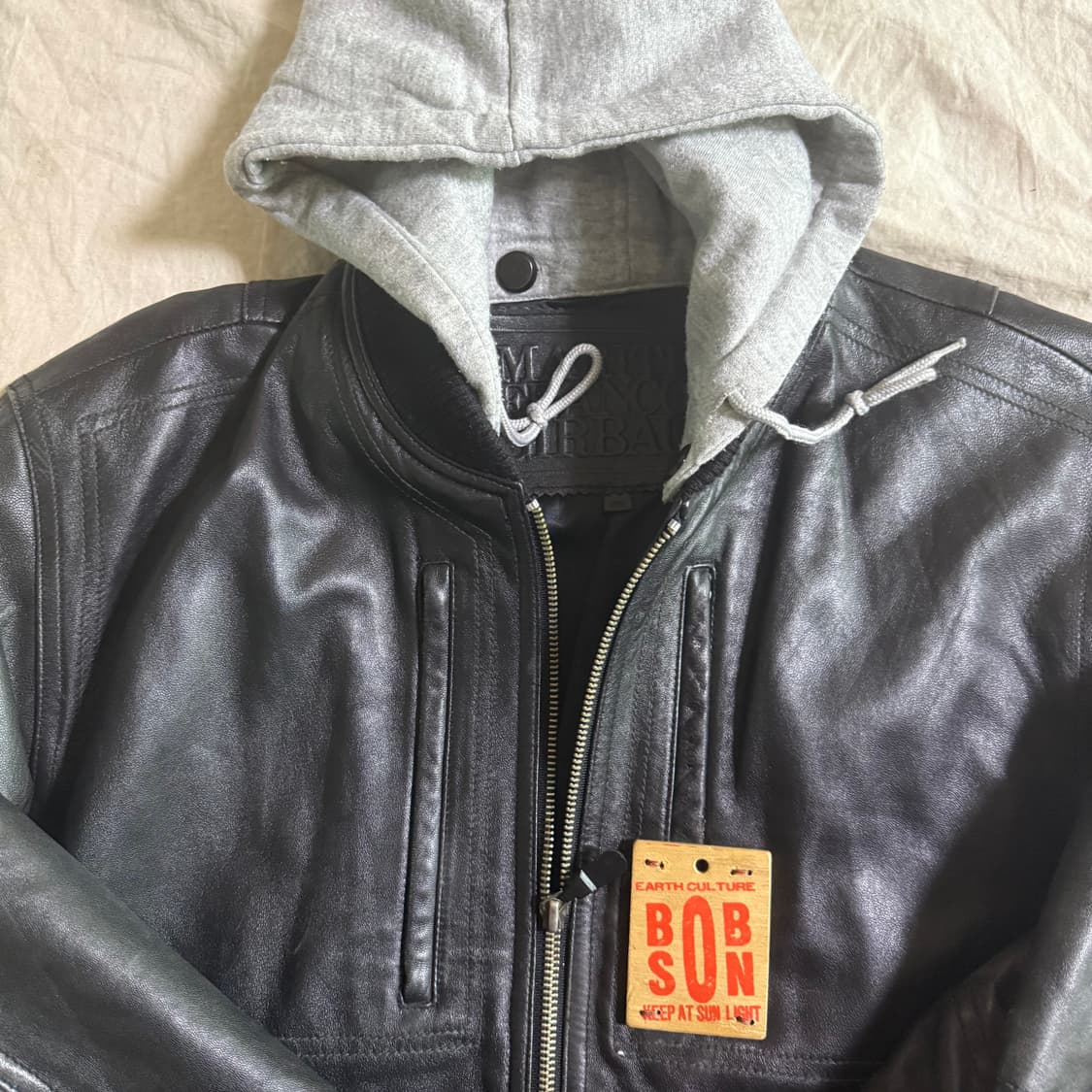 2000‘s 마리떼프랑소와저버양가죽 후디자켓 상품이미지2