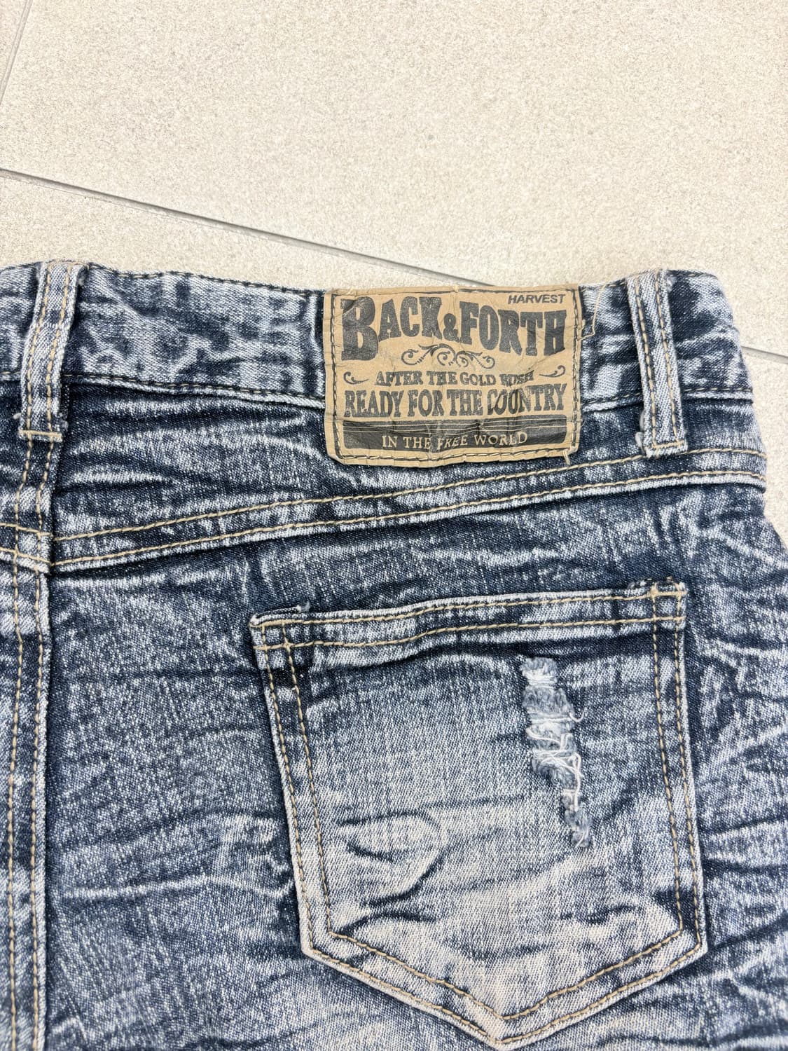 워싱 스터드 숏츠 상품이미지5