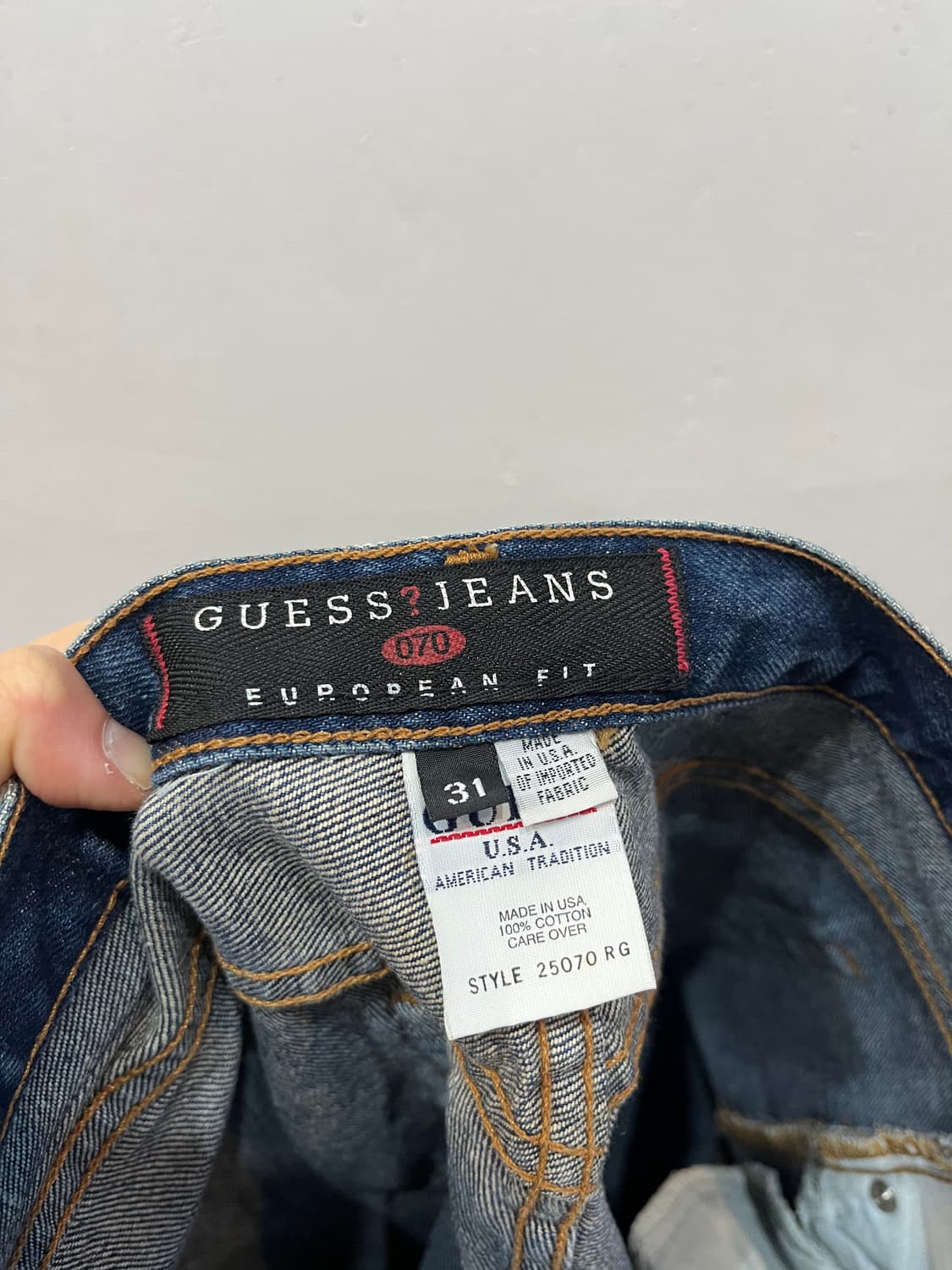 90년대 게스 데님팬츠 Made in USA (31) 상품이미지2