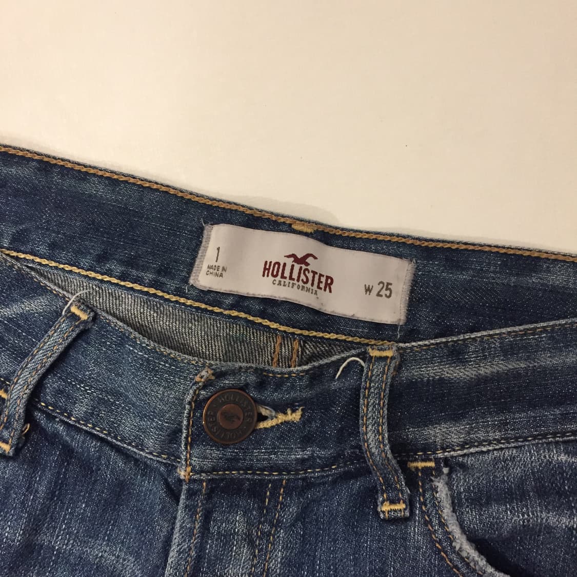 Hollister 홀리스터 갸루 로우 데미지 롤업 핫팬츠 상품이미지5