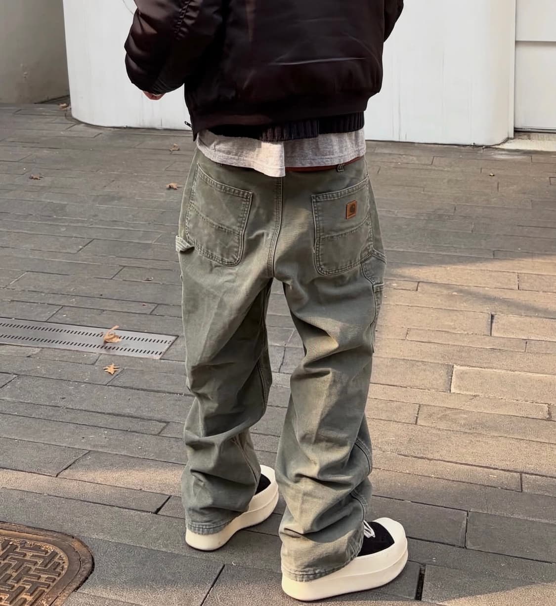 칼하트 b111 덕 라이닝 팬츠 모스그린 상품이미지1