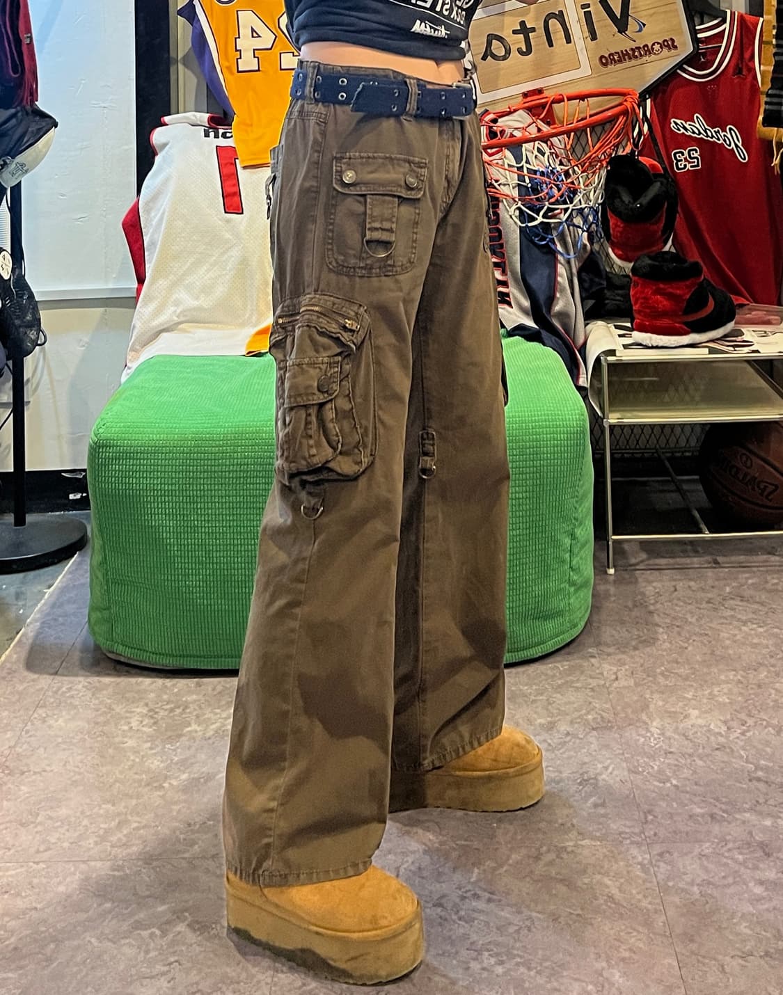Y2K low rise cargo pants 상품이미지1