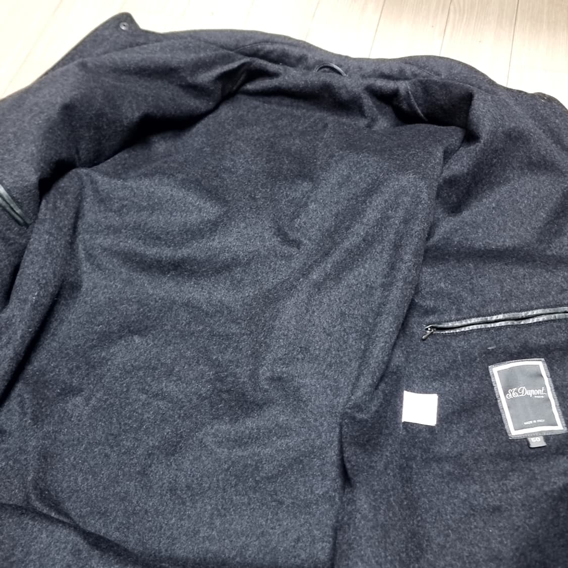 이태리제 듀퐁 블랙 양가죽 자켓 카코트(100-105) 상품이미지5