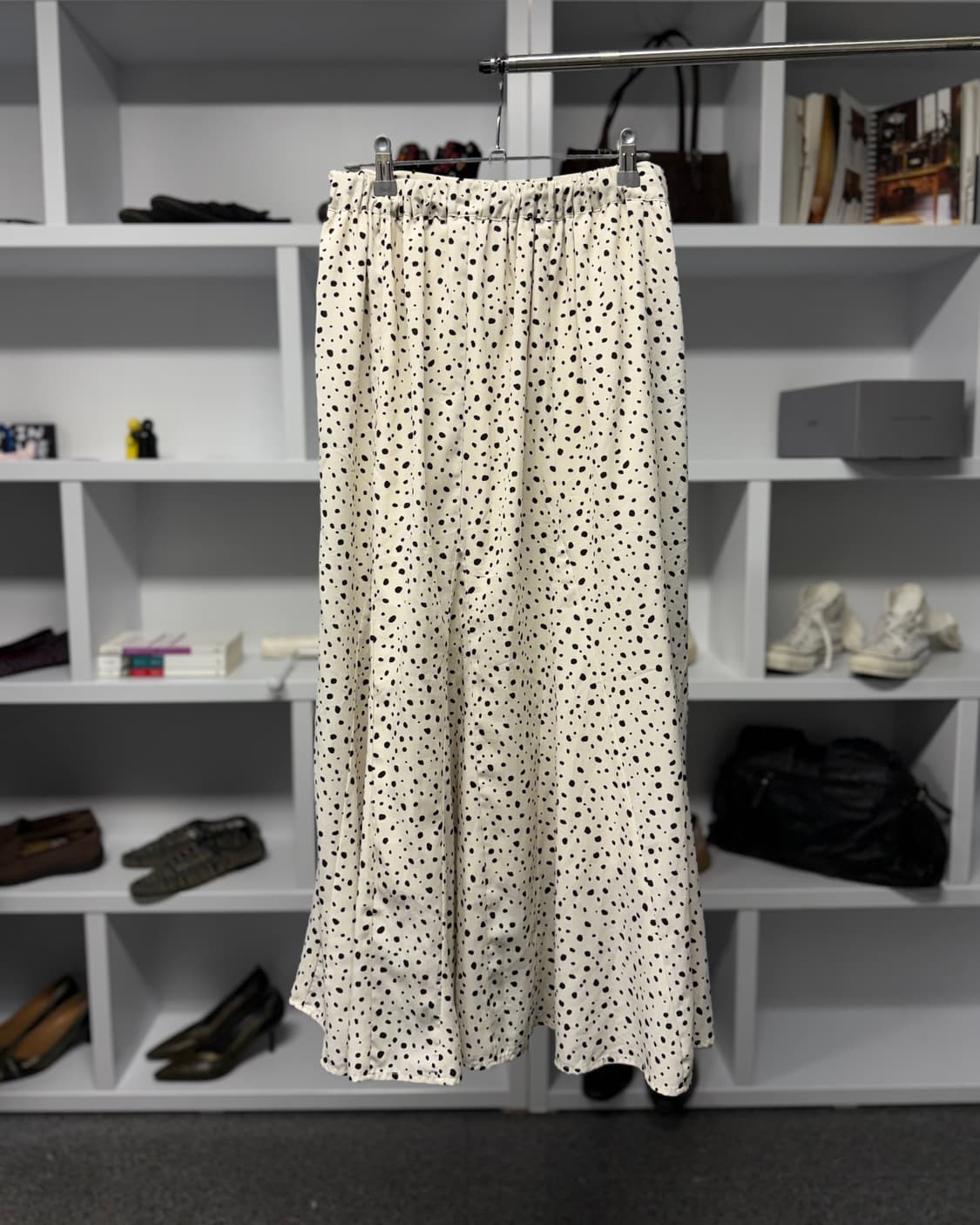 빈티지 폴카 도트 롱 스커트 상품이미지3