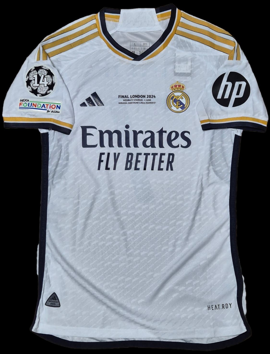 23-24 레알마드리드 모드리치 홈 유니폼 L 챔스파이널패치 상품이미지2
