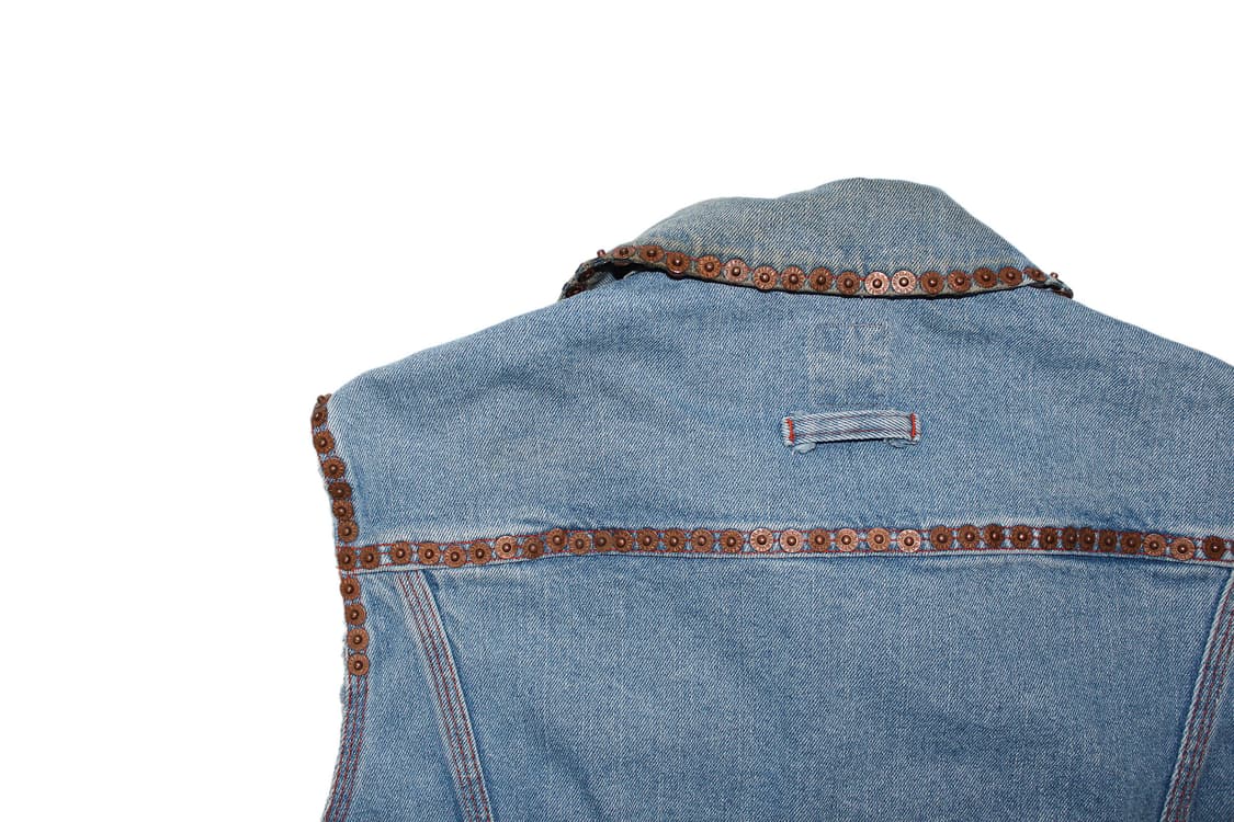 1990s Jean PaulGaultier 장폴고티에 스터드 데님 베스트 상품이미지7