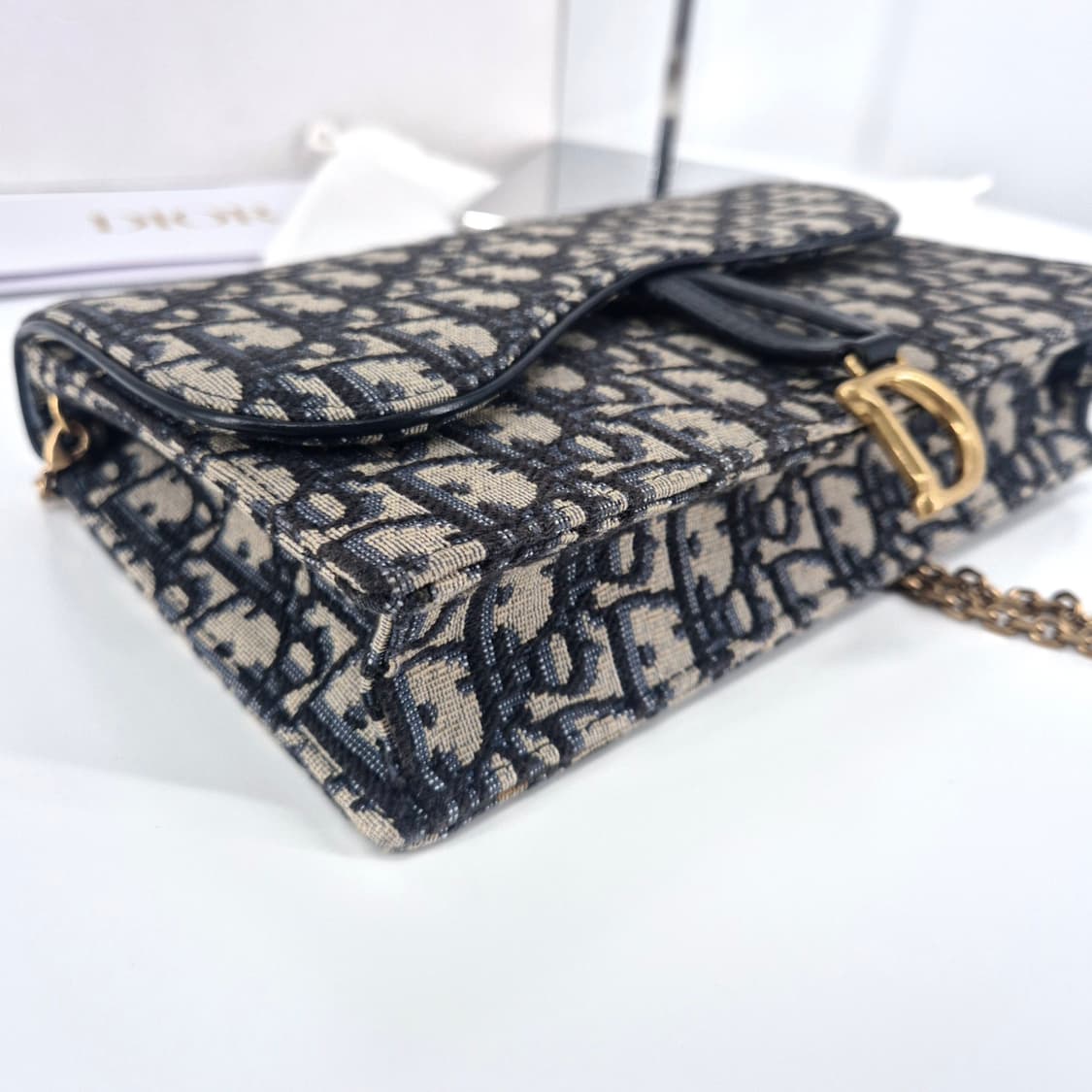 디올 오블리크 새들 체인 크로스백 (S5620CTZQ) 상품이미지8