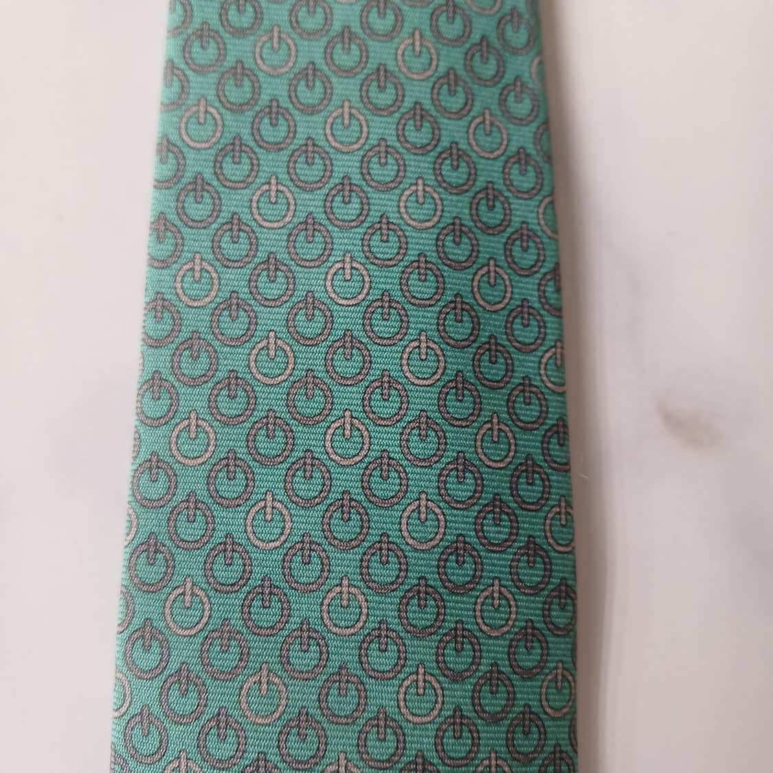 에르메스 실크 민트  넥타이 9.5cm B등급 A19737 상품이미지5