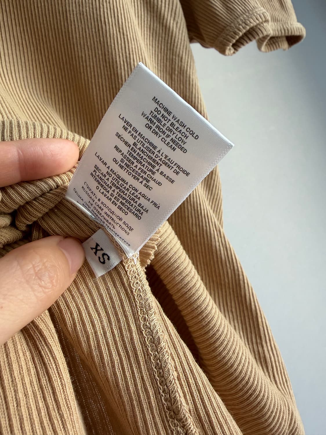 RE/DONE hanes 60s 리브 캡 슬리브 티셔츠 XS 리던헤인즈 상품이미지6