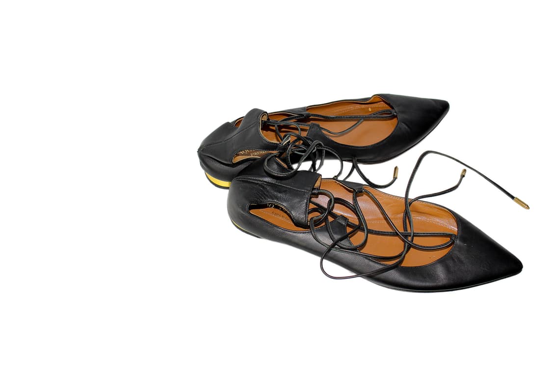 AQUAZZURA 아쿠아주라 레이스업 플랫슈즈 상품이미지7