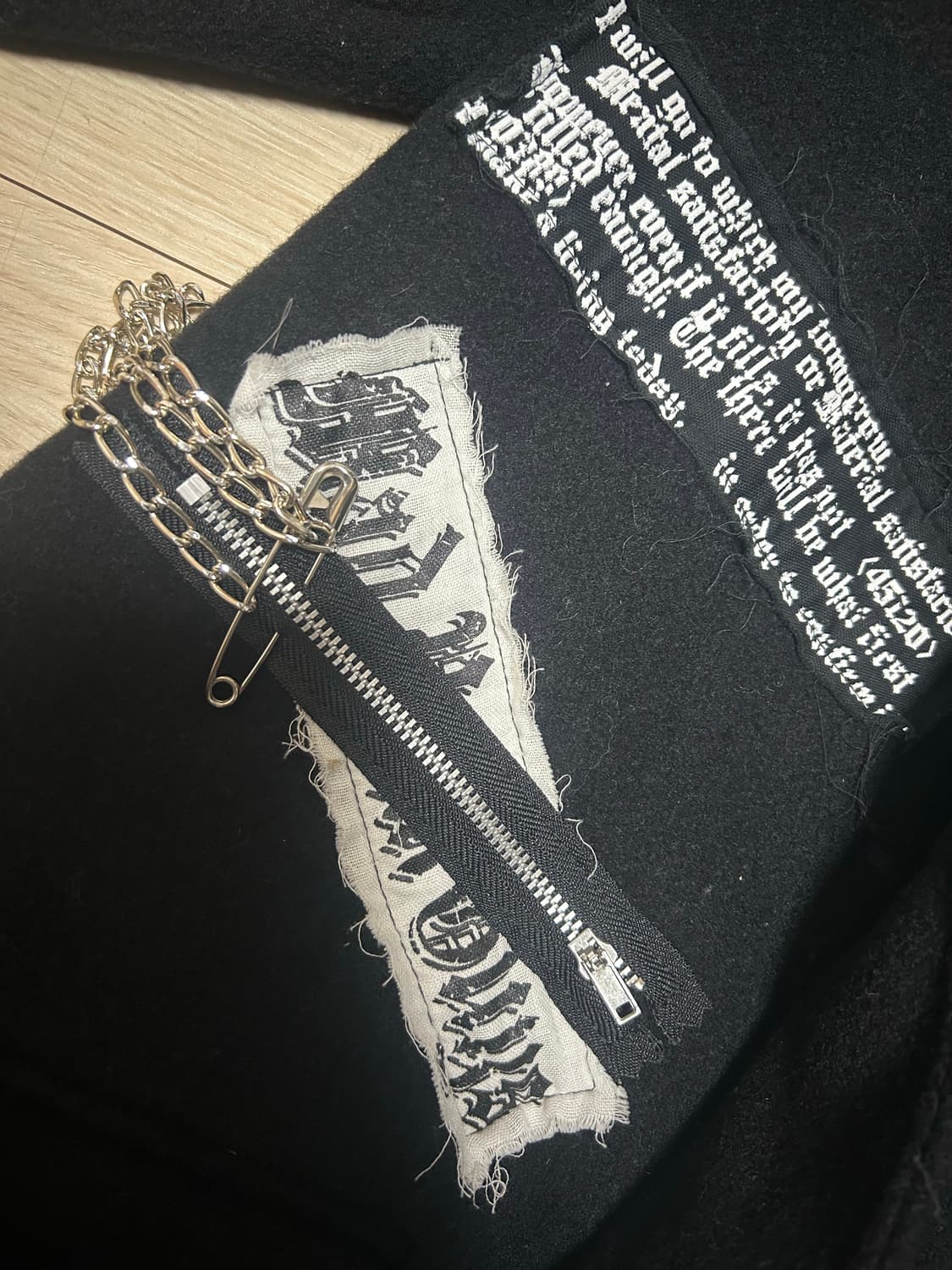 VintageAcid zazz men punk jacket  m size 상품이미지3